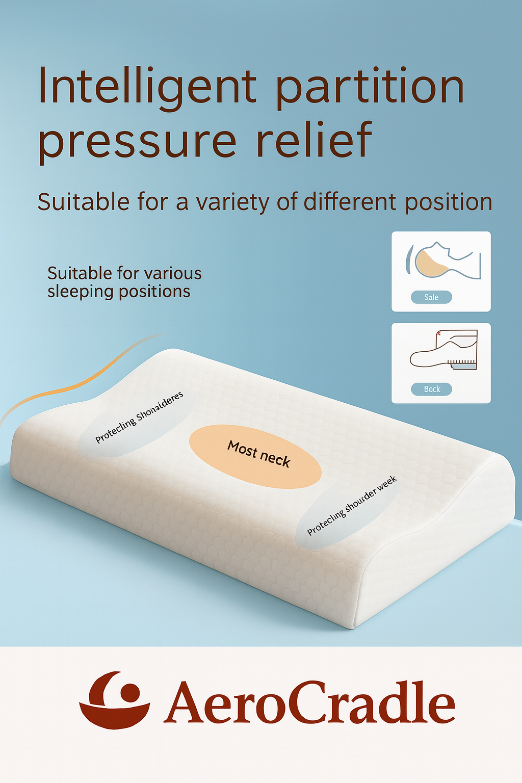 AeroCradle® Memory Cooling Foam Pillow