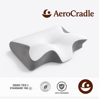 AeroCradle®  Cervical Neck Relief Pillow Memory Foam Cradle