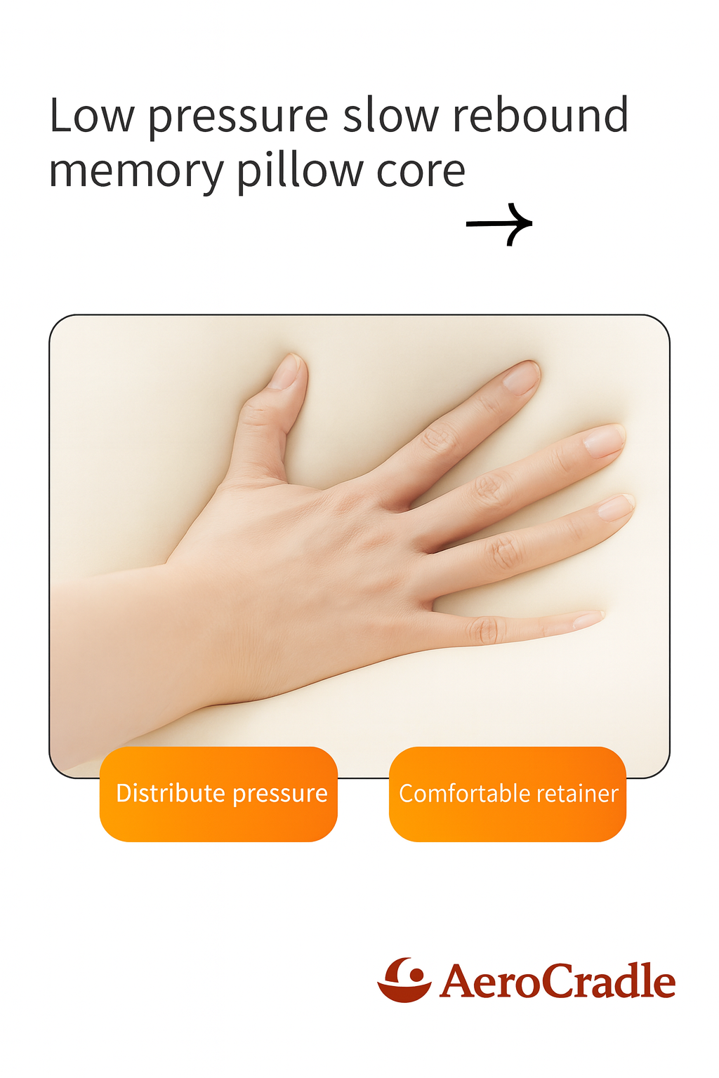 AeroCradle®  Memory Cooling Foam Pillow
