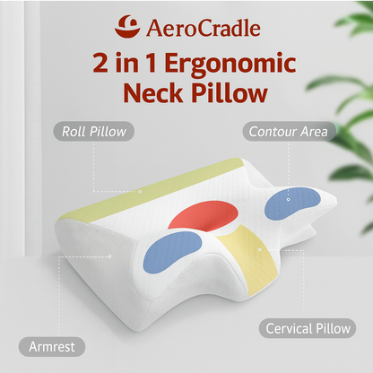 AeroCradle®  Cervical Neck Relief Pillow Memory Foam Cradle